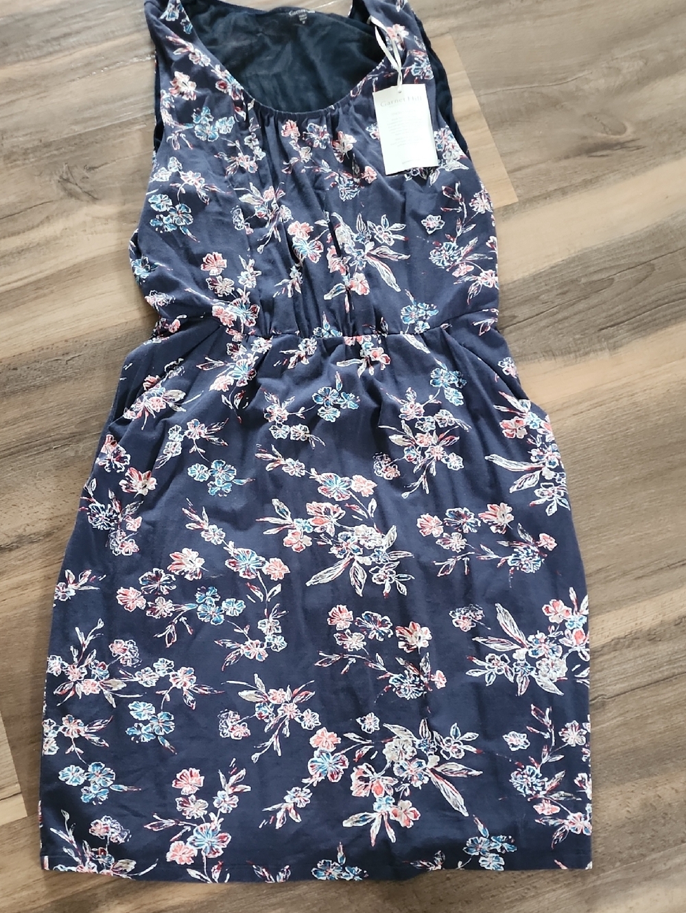 Sleeveless Floral Dress Jersey Knit